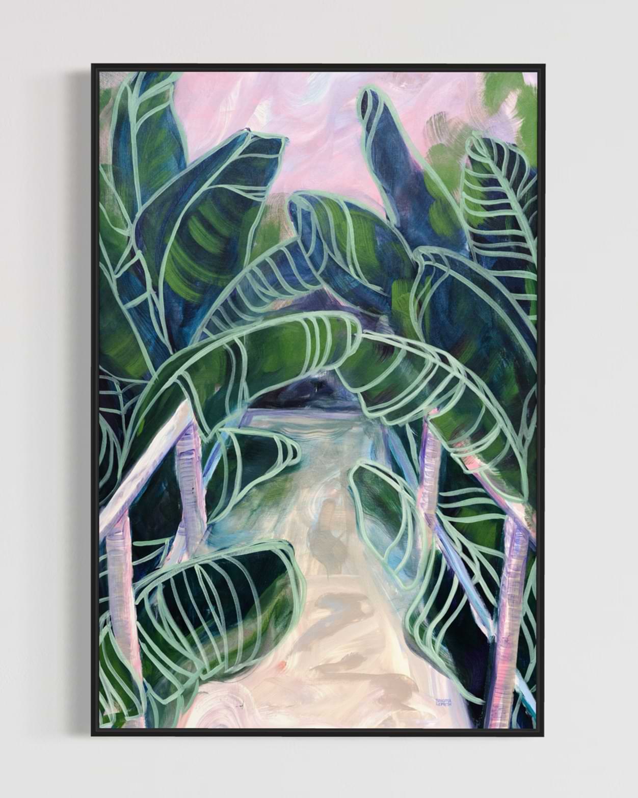 large-scale canvas art Giclée print#de:holzrahmen_schwarz,en:wood-frame_black